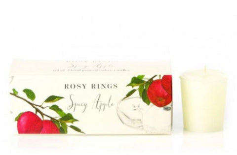 Rosy Rings Spicy Apple Votives 3 Candle Gift Set